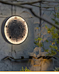 户外月球壁灯防水别墅庭院花园外墙装饰网红店背景墙室外月亮壁灯-淘宝网
