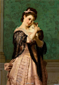 法国画家约瑟夫·卡罗绘人物油画作品