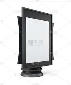 灯箱,三维图形,计划书,轻蔑的,正下方视角,路边,零售展示,垂直画幅,留白,形状