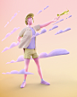 3D cartoon Digital Art  foundation ILLUSTRATION  nft nftart NFTS