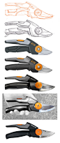 Fiskars : Some examples of the nearly 100 scissors, shears, loppers, pruners, trimmers, mowers, cutters of other tools I've designed in my time at Fiskars.  - by Colin Roberts