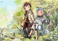 #ショタ 春の小道 - 雨里／お仕事募集中的插画