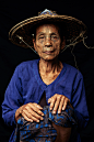 Chin tribe : Few of the last women from the Chin tribe with face tattoosChin state, Burma.