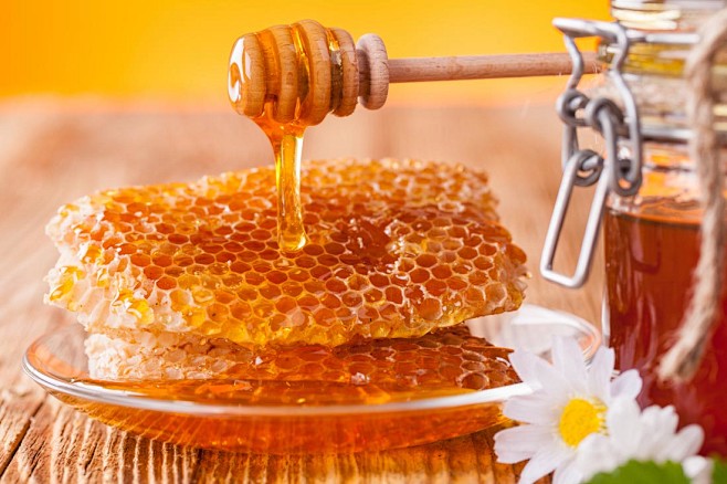 甜蜜的蜂蜜食物