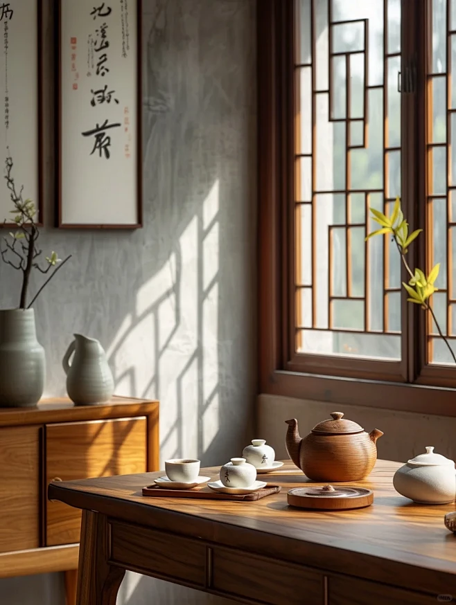 静谧茶室｜中式古风之美 - 小红书-花瓣网
