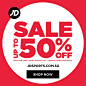 Mid Year Sale is here! Enjoy Up to 50% Off on Selected Items at JD Sports today! | Free Delivery Sitewide | T&C Applies | While Stocks Last https://www.jdsports.my