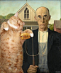 名画中乱入的肥猫 | Svetlana Petrova（俄）