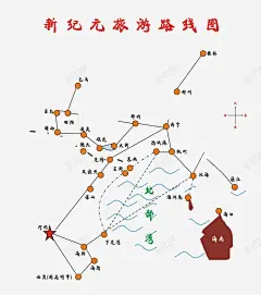 旅行社路线图 免抠png 设计图片 免费下载 页面网页 平面电商 创意素材