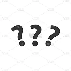 马克的问题。问题标志符号。矢量图