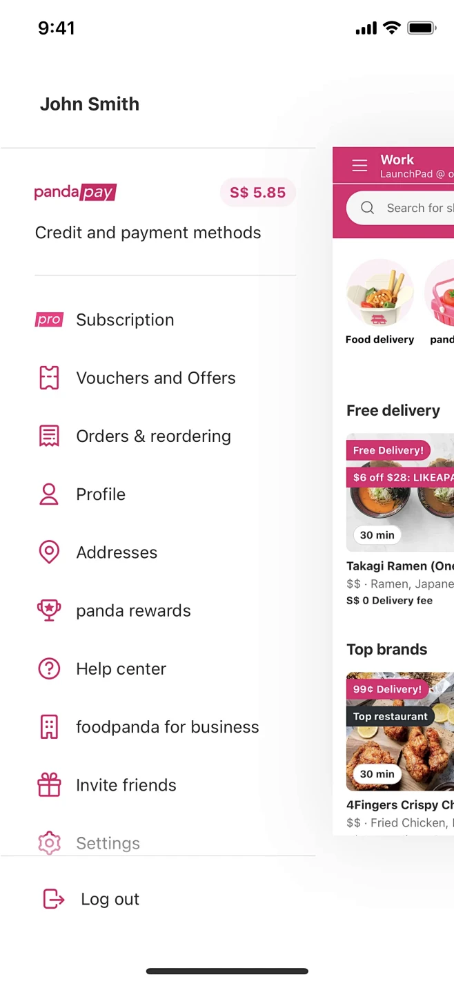 foodpanda Navigation...