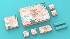 煌记奶黄流心月饼礼盒包装设计 - 小红书