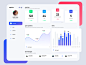 Dashboard - user overview website design web app dashboard stats chart graph clean minimal user platform web design