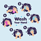 Wash your hands concept | Free Vector _幼儿园物料_T202085 #率叶插件，让花瓣网更好用_http://ly.jiuxihuan.net/?yqr=11156528#