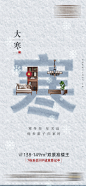 地产大寒节气海报