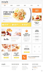 Cafe And Restaurant WordPress Template 47527 by rajesh mj, via Behance