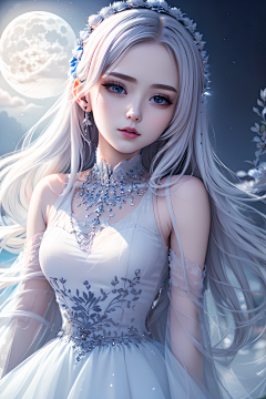 上海大魔王采集到中国彩色美女国画风