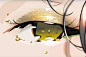 she was
金色眼影