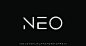 NEO，具有锋利边缘字体的未来派现代几何