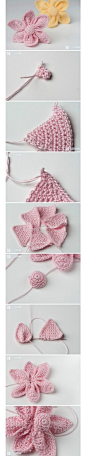 Easy #crochet, and sew to join petals