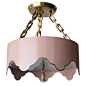 THE TOLE TENT SEMI-FLUSH MOUNT - coleen & company Cute in Eloises room? Or in different finish in mud room? only 12.5 " high including tassel: 