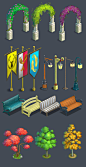 Royal Garden Tales - Art Work, Ali Roku : Artwork done for Royal Garden Tales, I was responsible to create an assets for the environment but I also helping the team for marketing materials, Splash, implementation to Unity, and create animation particles o