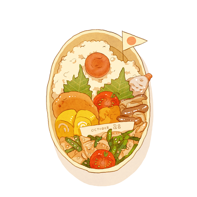 pixiv食物绘画 p站画师:k_ham...