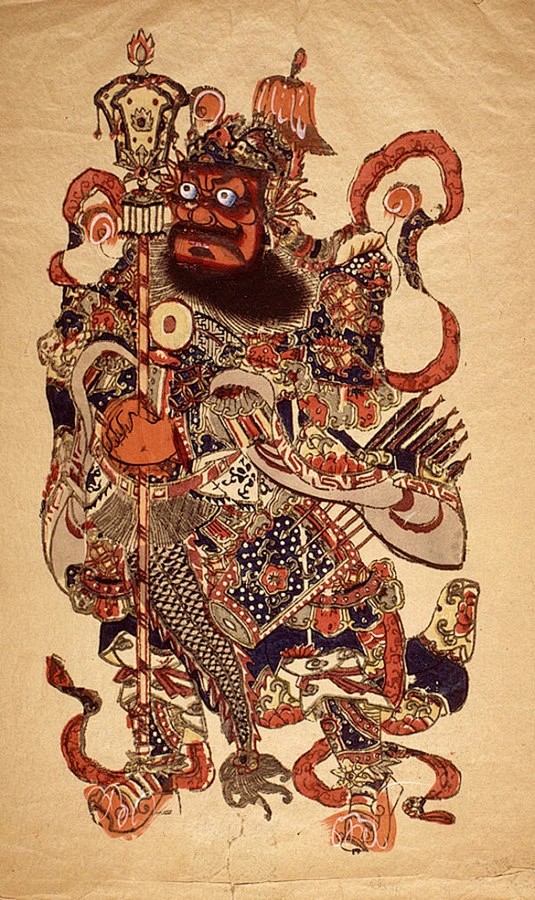 传统门神.年画欣赏-花瓣网