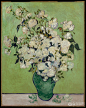 作　　者：文森特·梵高 - vincent van gogh
作品名称：粉玫瑰 - vase with pink roses