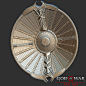 God Of War Kratos Shield Fan Art , AYOOB ANSARI : i like god of war game a lot so i thought to create some of there create as fan art,<br/>all model done in zbrush ,