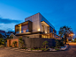 J House / y0 Design Architect - Exterior Photography, Facade, Door, Lighting