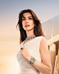 Photo shared by BVLGARI Official on May 31, 2024 tagging @annehathaway. May be an image of 1 person, makeup, jewelry, poster and text.