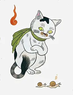 卡通猫咪png免抠素材_新图网 https://ixintu.com 猫咪 水彩 卡通 装饰 手绘 黑白 饥饿 可怜