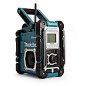 Makita DMR108 Site Radio with Bluetooth and Mobile USB Charging Sock - Blue (4-Piece)