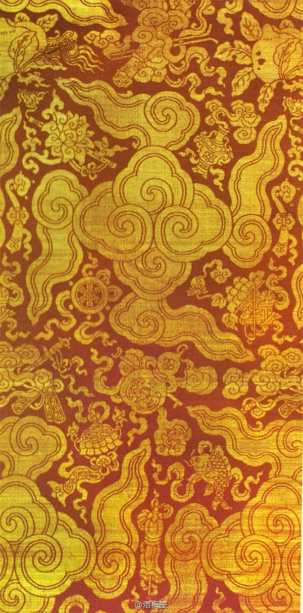 明代金锦纹样来自洛梅笙微博