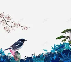 唯美海报高清素材 免费下载 和谐 唯美海报矢量 小鸟 桃花 白云 自然 阳光 黄山松 元素 免抠png 设计图片 免费下载 页面网页 平面电商 创意素材