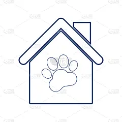 可爱的,直的,狗,动物,风格,疤,小狗,坐,剪影