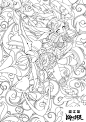 剑灵线稿加上色-日韩画风-微元素 - Element3ds.com!