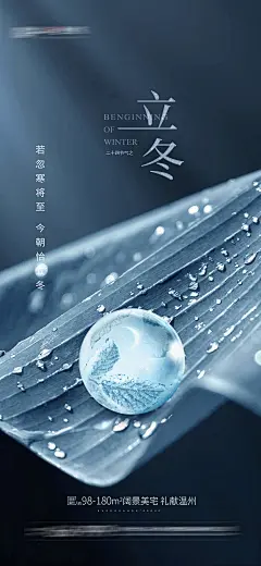 立冬节气海报-设计素材-shejisc.cn