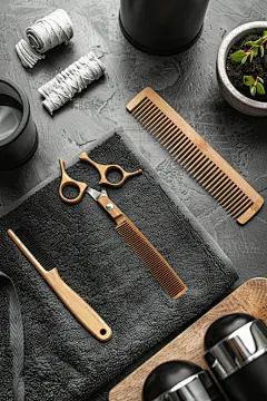 成套的美发工具样品