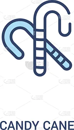 甘蔗糖,概念,计算机图标,线条,简单,两个物体,国内著名景点,传统,胡椒薄荷,直的