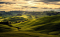 General 1920x1200 nature landscape Tuscany Italy sunset trees hill clouds field green moon