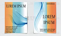 Cover set design. Liquid wave. Flow shapes vector.