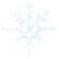 3D立体透明雪花贴纸8