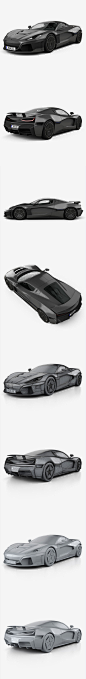 锐马克 Rimac C Two 2020 超级跑车3D模型