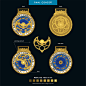 award Awards graphic design  Medal Medal Design running virtual run zodiac