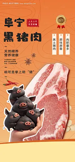 源文件下载【农业周黑猪肉生鲜海报】编号：41160027149979494