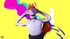 #插画# #C4D#韩国设计师smiley jo音乐空间兔的故事作品分享 ​​​​