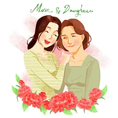 温馨家庭插画