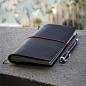 正品Midori 标准型真皮旅行笔记本|配件|活页记事本|日记本礼物 原创 设计 新款 2013
