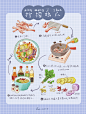 幸福手绘菜谱,原创作品,绘画插画,Bai-白 (6)